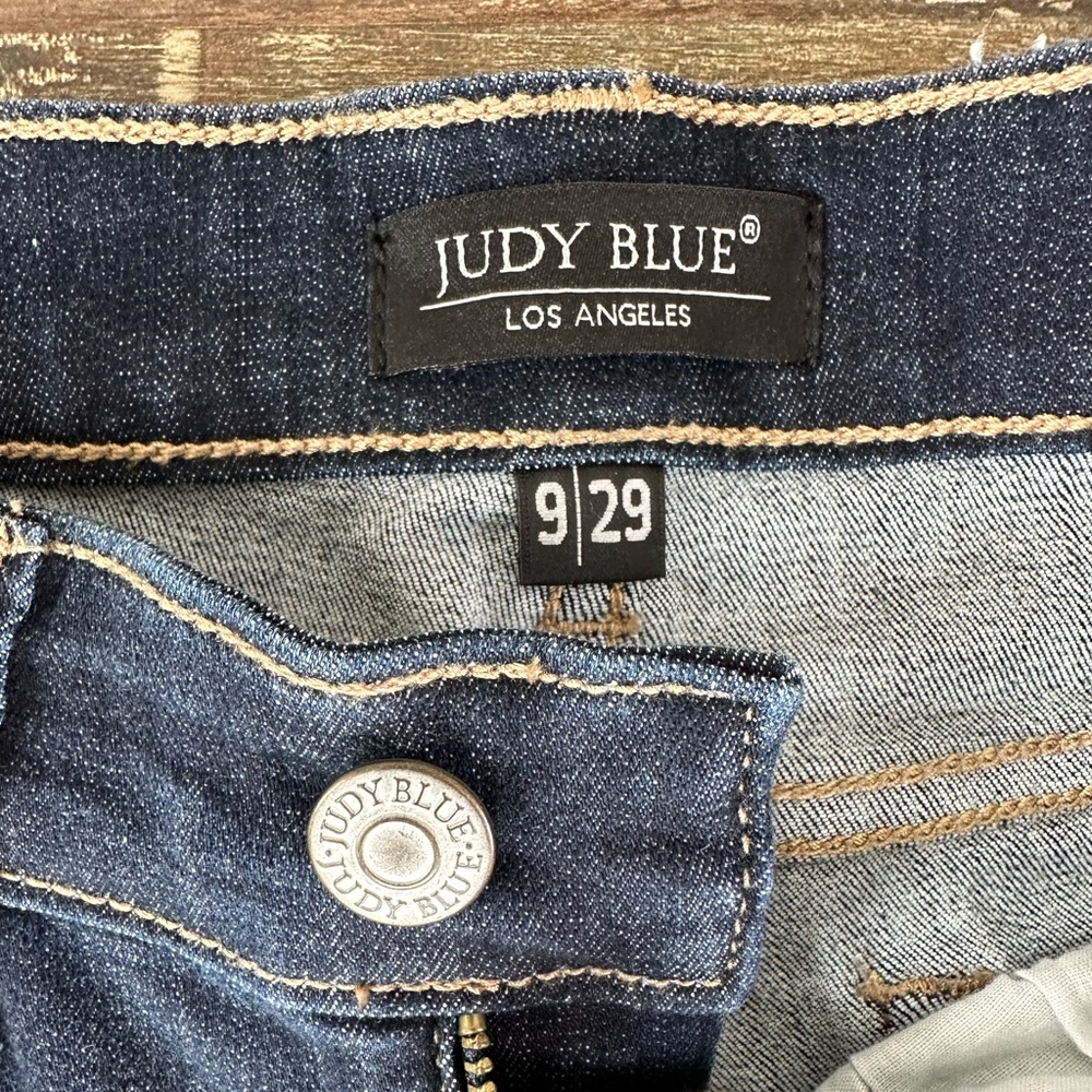 Judy Blue Dark Wash High-Rise Flare Jeans - Picture 4 of 12